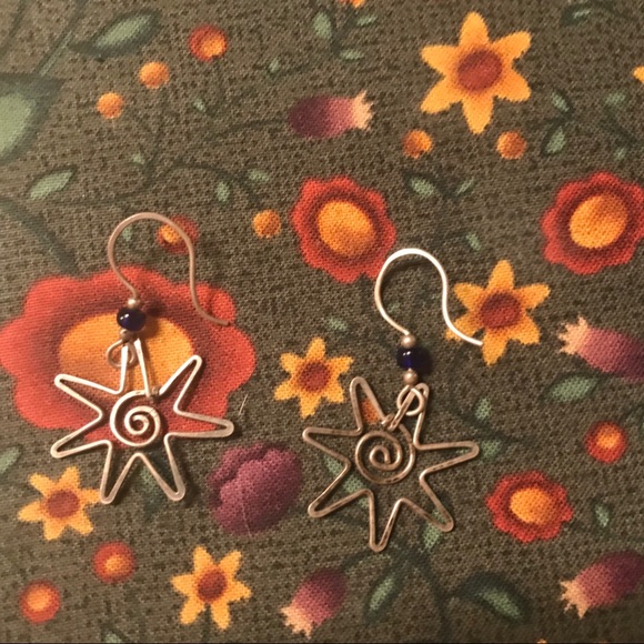 Vintage Sterling Silver Earrings - Picture 2 of 5